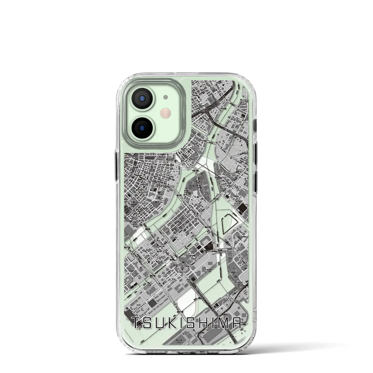 【月島(東京都)】地図柄iPhoneケース(MagSafeタイプ)