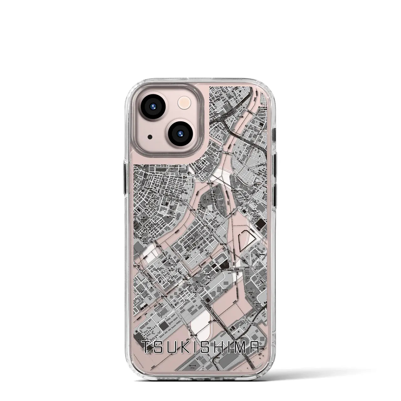 【月島(東京都)】地図柄iPhoneケース(MagSafeタイプ)