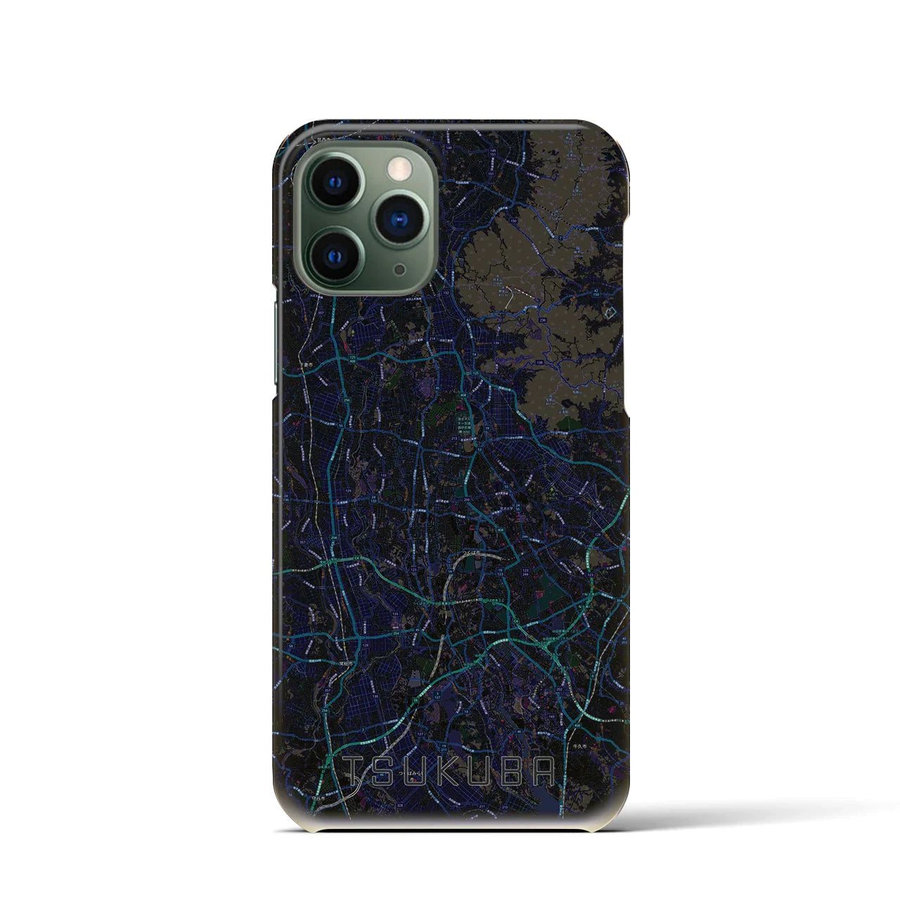【つくば2(茨城県)】地図柄iPhoneケース(バックカバータイプ)