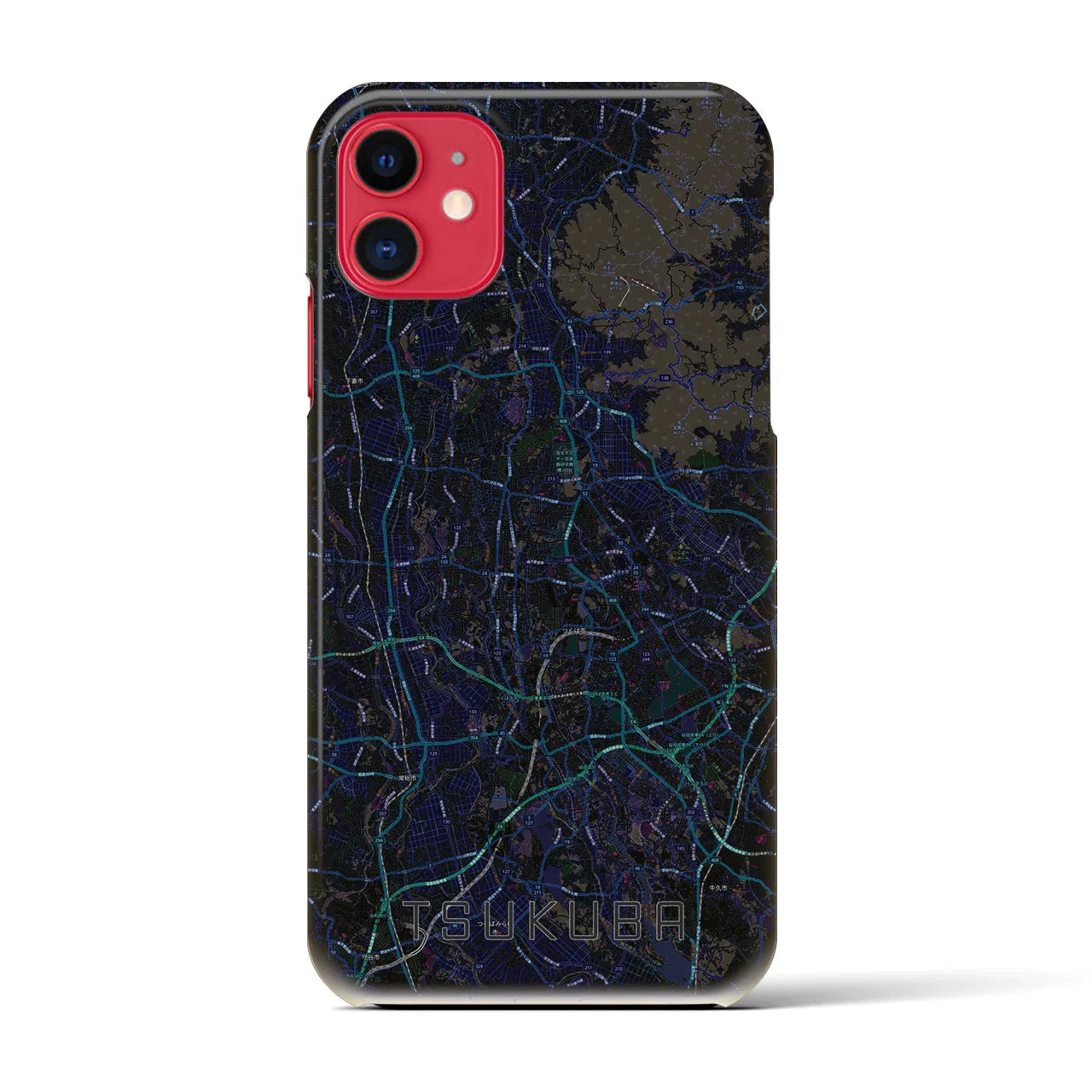 【つくば2(茨城県)】地図柄iPhoneケース(バックカバータイプ)