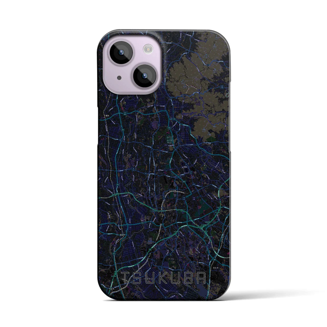 【つくば2(茨城県)】地図柄iPhoneケース(バックカバータイプ)
