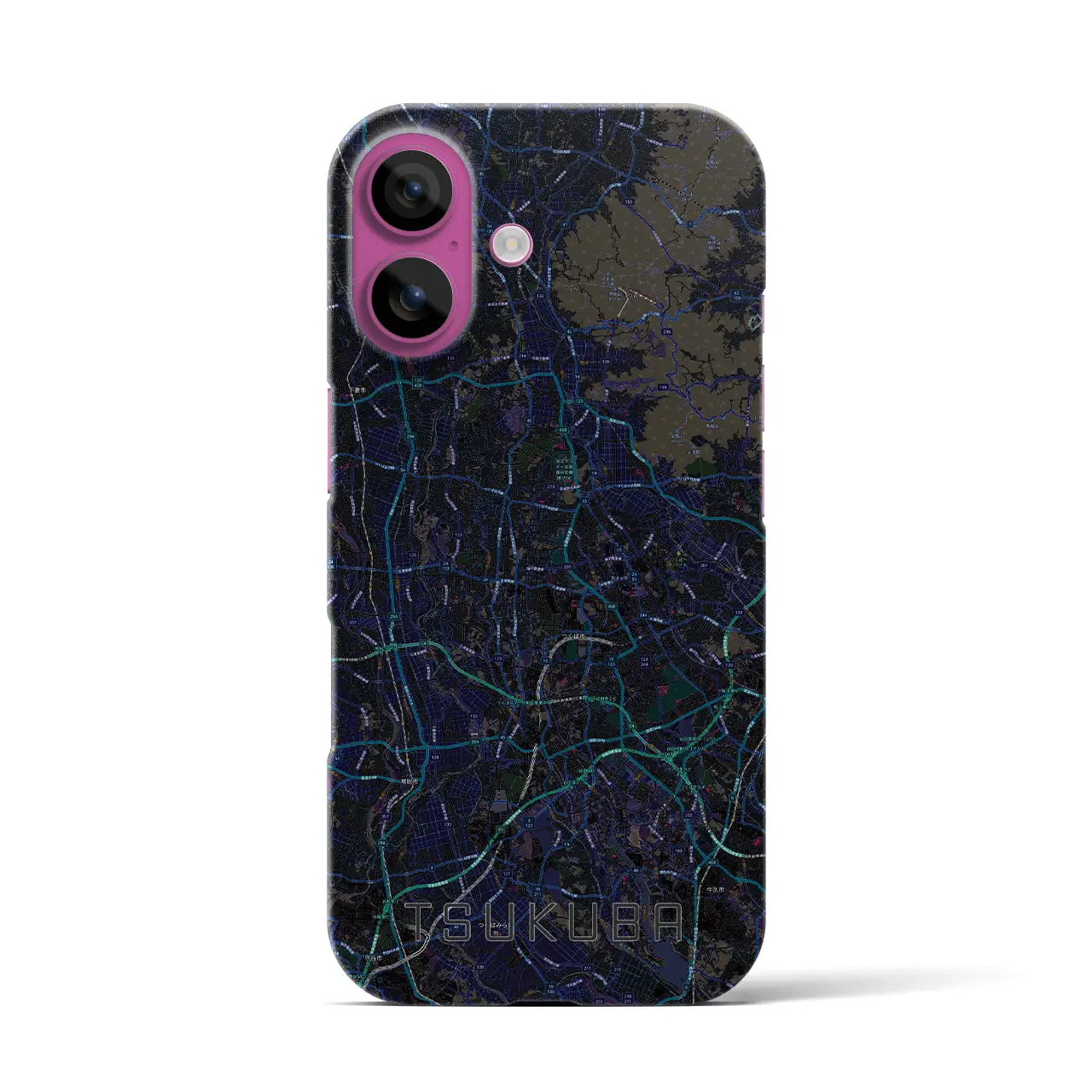 【つくば2(茨城県)】地図柄iPhoneケース(バックカバータイプ)