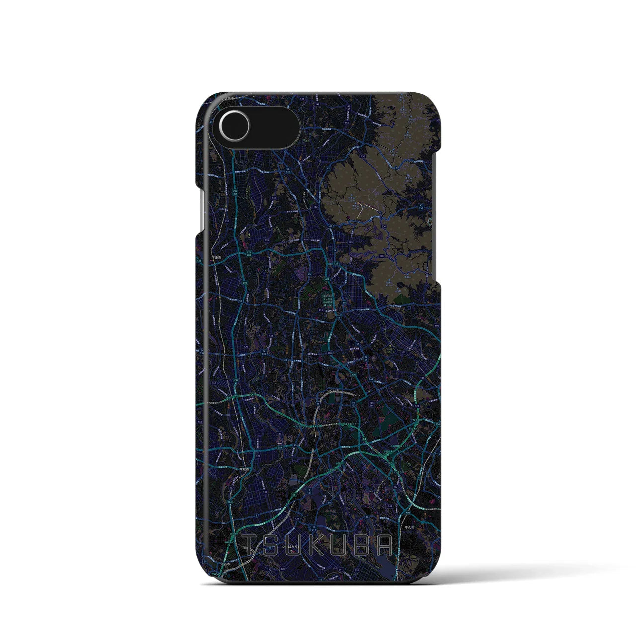 【つくば2(茨城県)】地図柄iPhoneケース(バックカバータイプ)