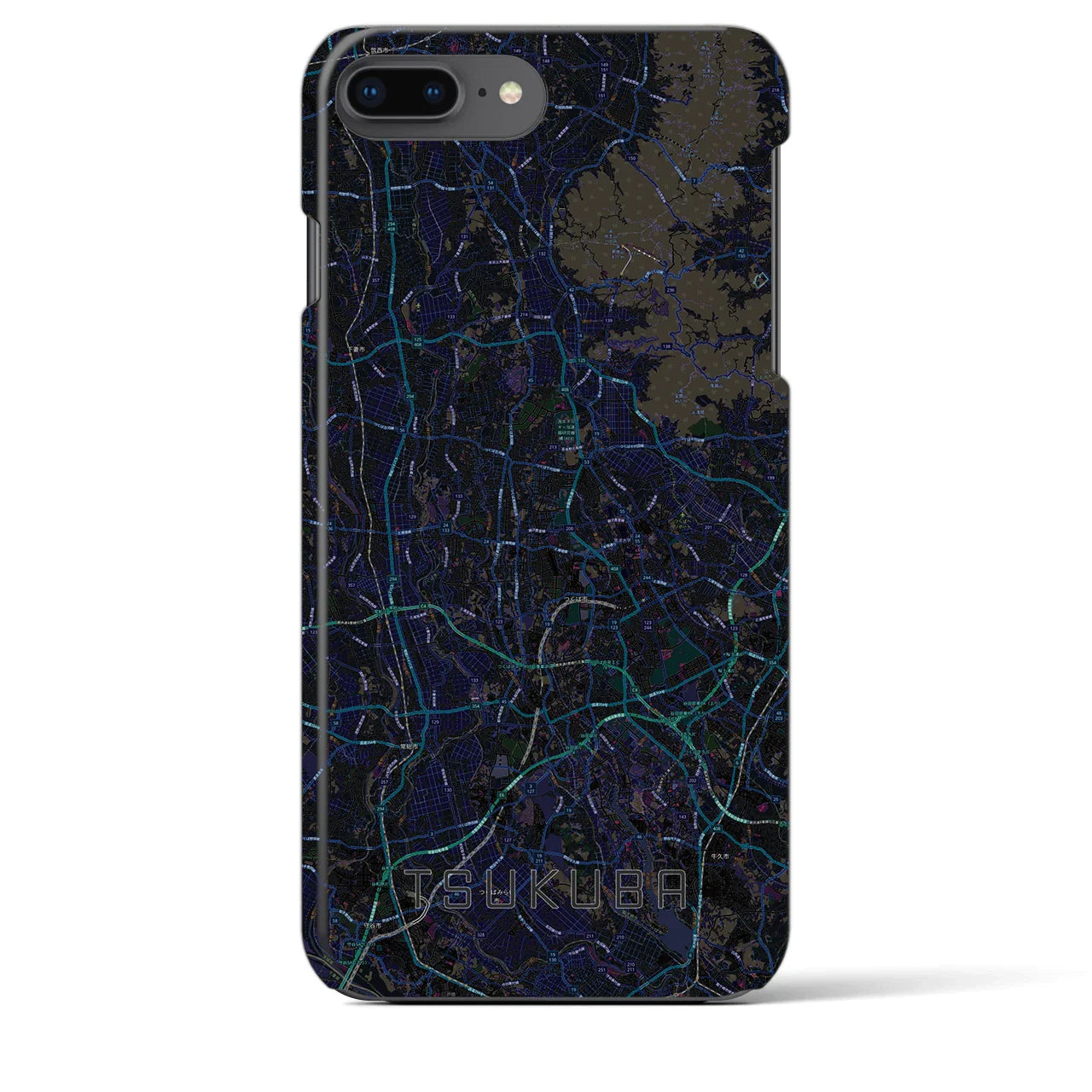 【つくば2(茨城県)】地図柄iPhoneケース(バックカバータイプ)