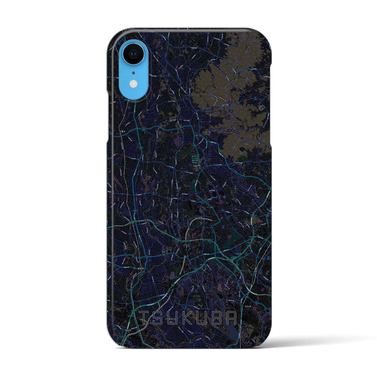 【つくば2(茨城県)】地図柄iPhoneケース(バックカバータイプ)