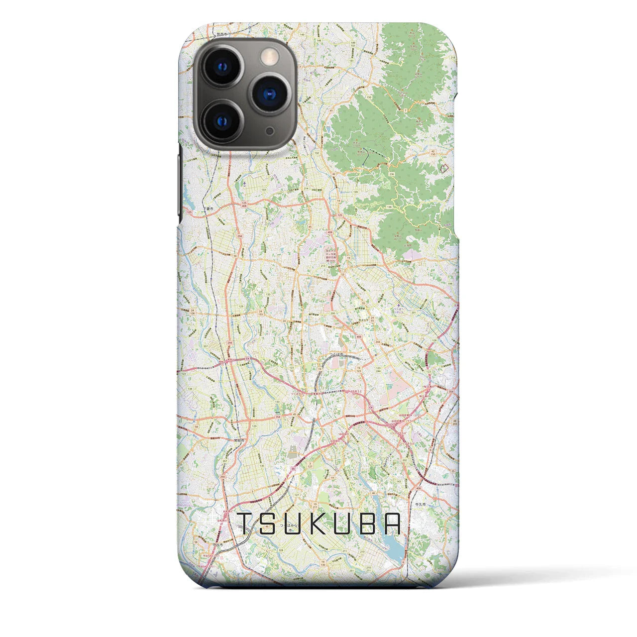 【つくば2(茨城県)】地図柄iPhoneケース(バックカバータイプ)