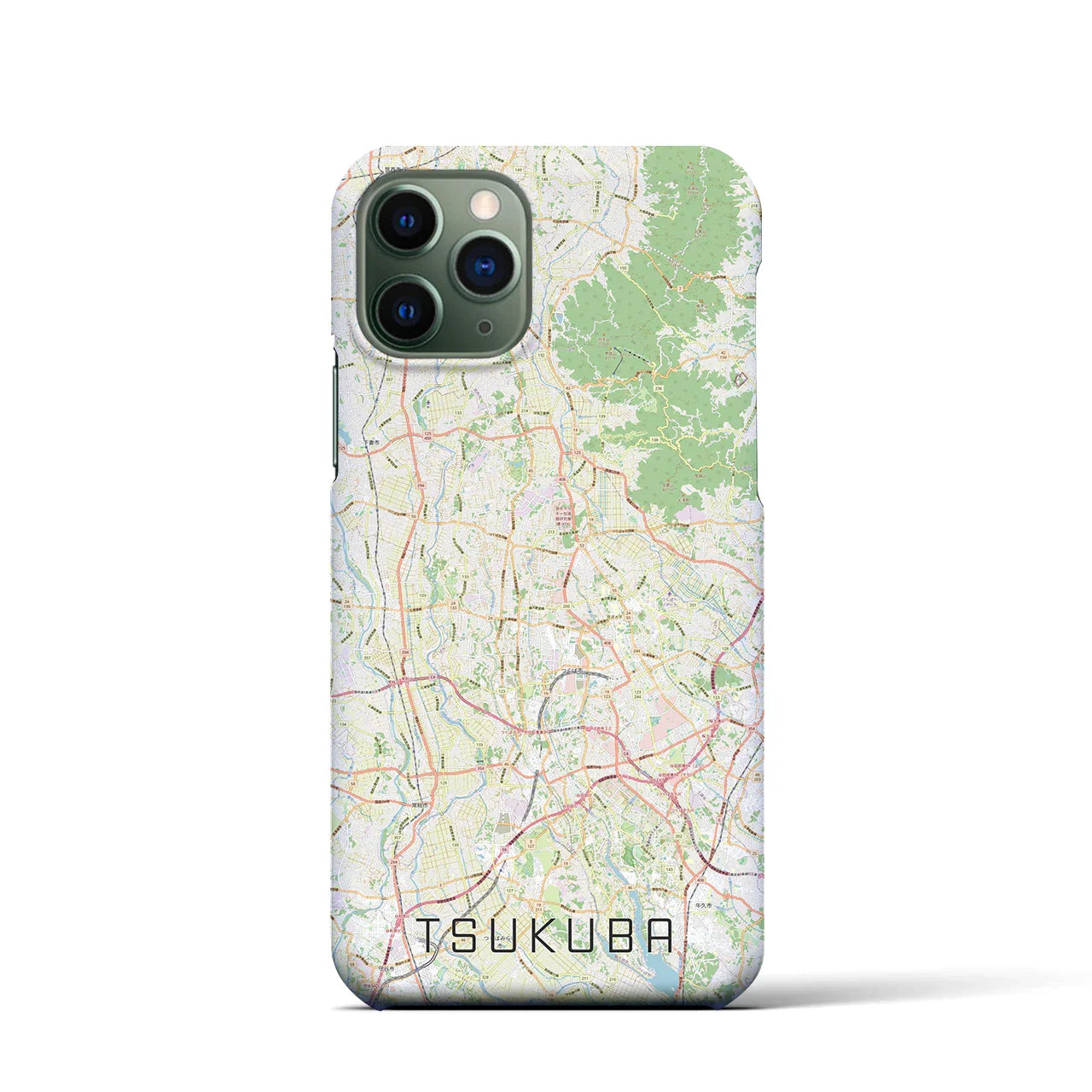 【つくば2(茨城県)】地図柄iPhoneケース(バックカバータイプ)