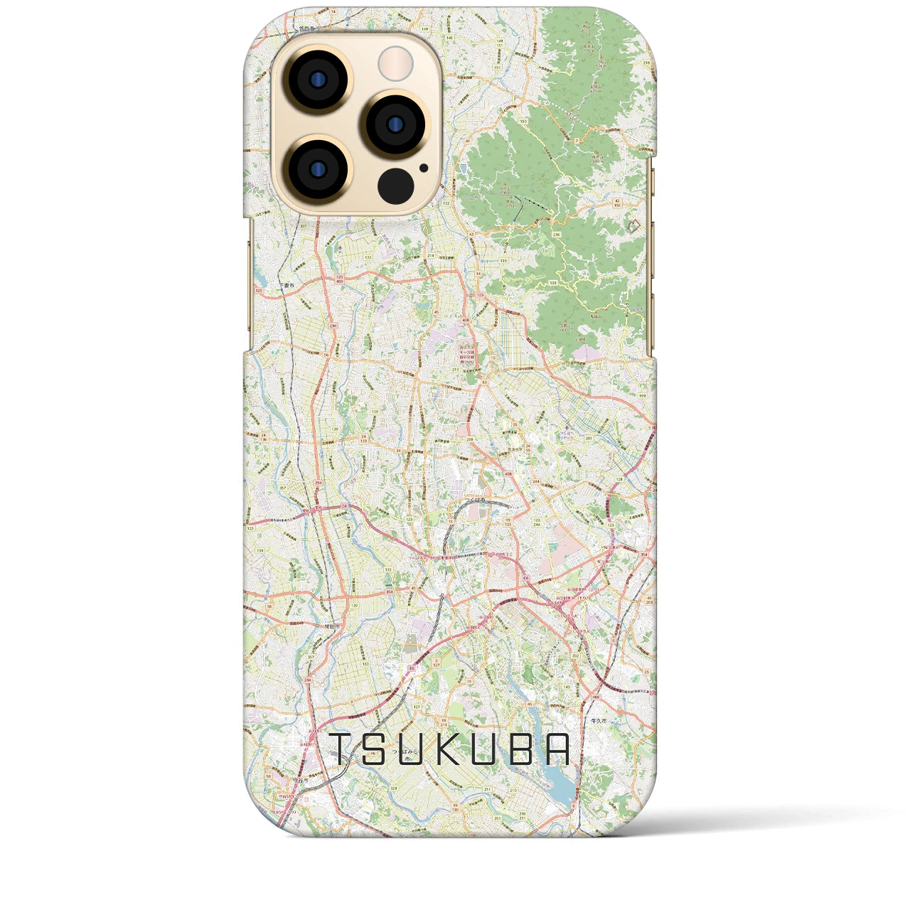 【つくば2(茨城県)】地図柄iPhoneケース(バックカバータイプ)