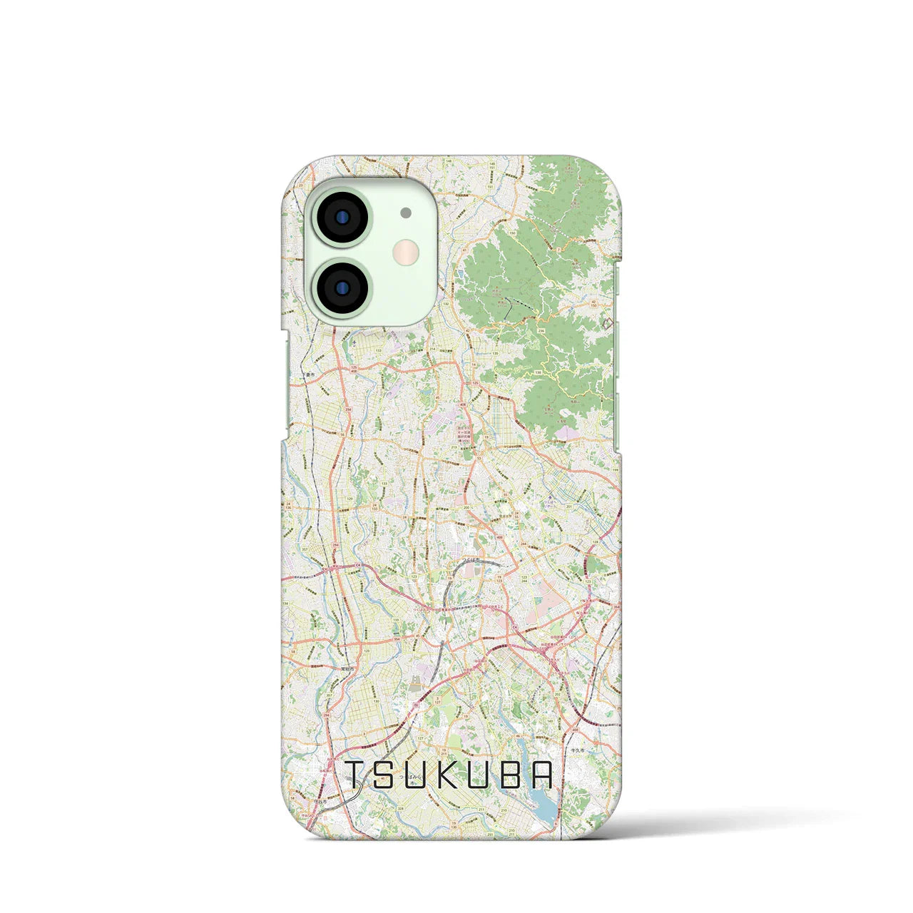 【つくば2(茨城県)】地図柄iPhoneケース(バックカバータイプ)