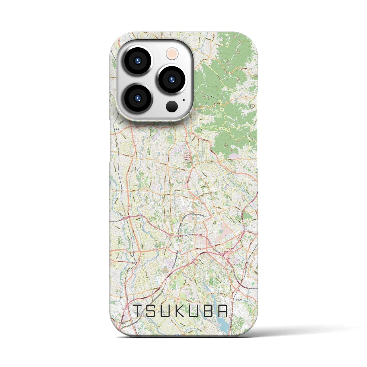 【つくば2(茨城県)】地図柄iPhoneケース(バックカバータイプ)