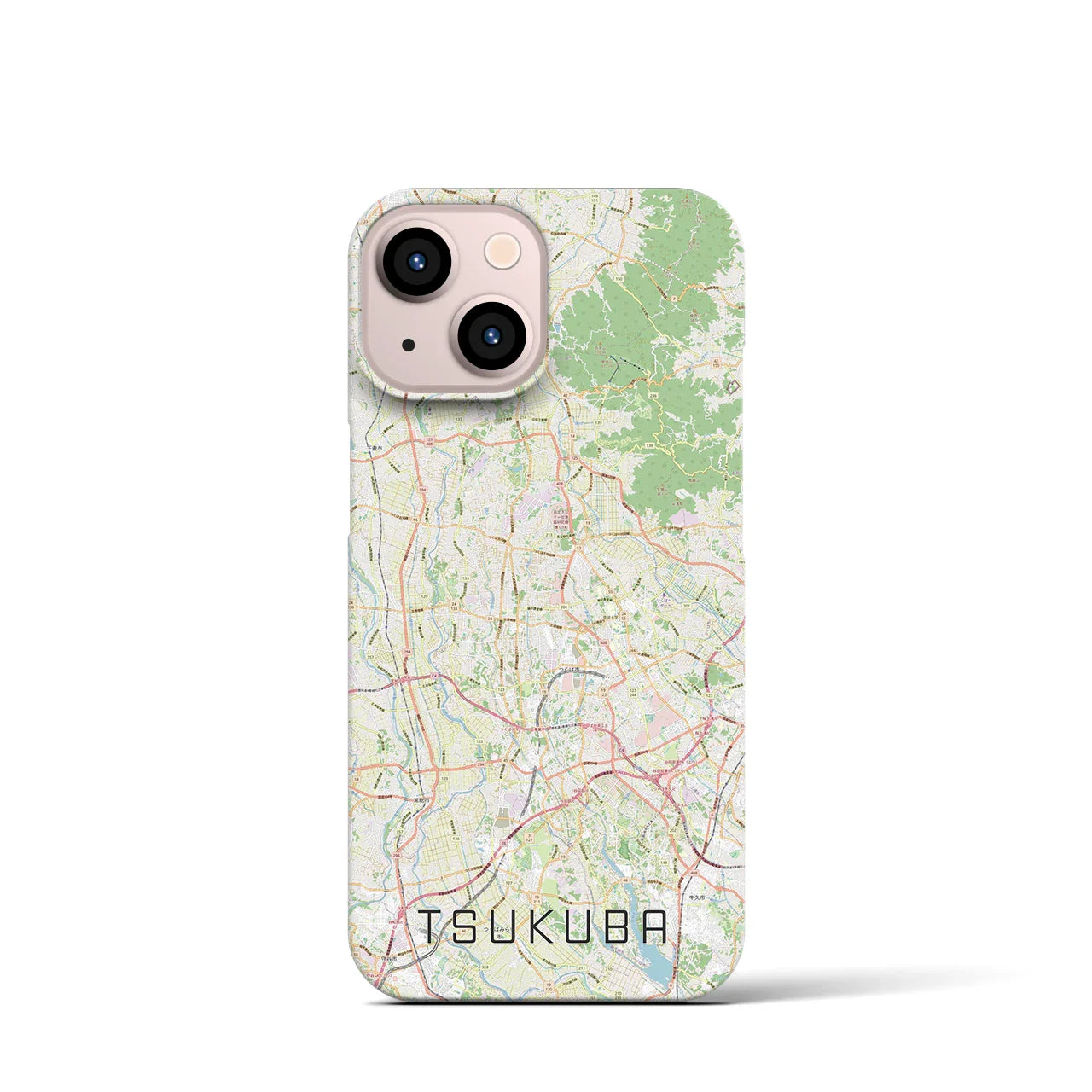 【つくば2(茨城県)】地図柄iPhoneケース(バックカバータイプ)