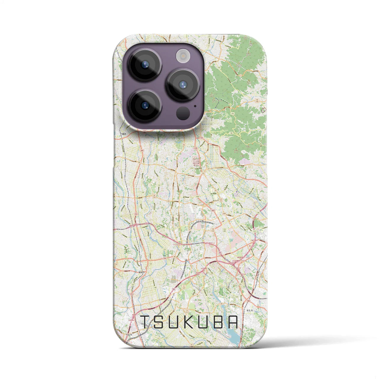 【つくば2(茨城県)】地図柄iPhoneケース(バックカバータイプ)