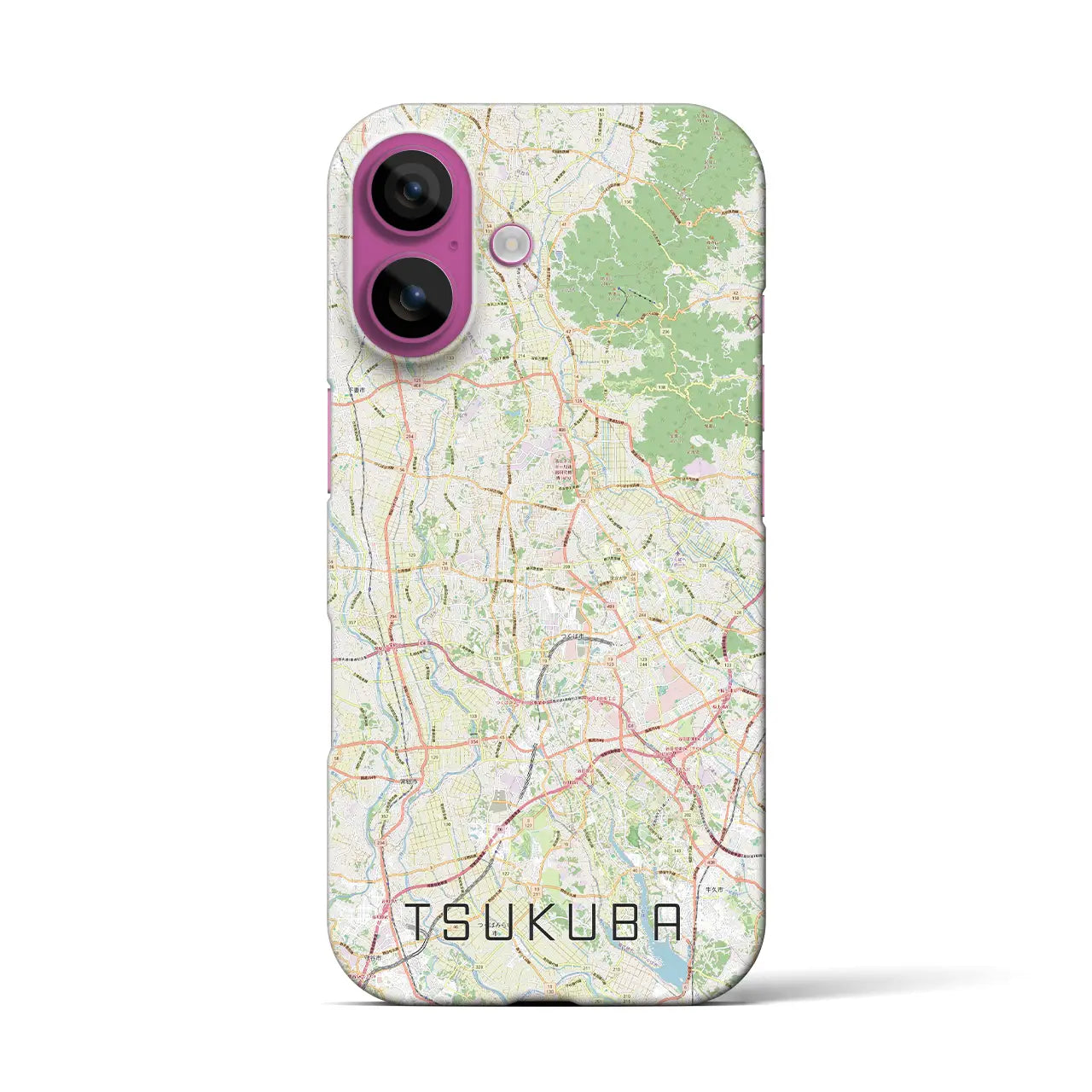 【つくば2(茨城県)】地図柄iPhoneケース(バックカバータイプ)