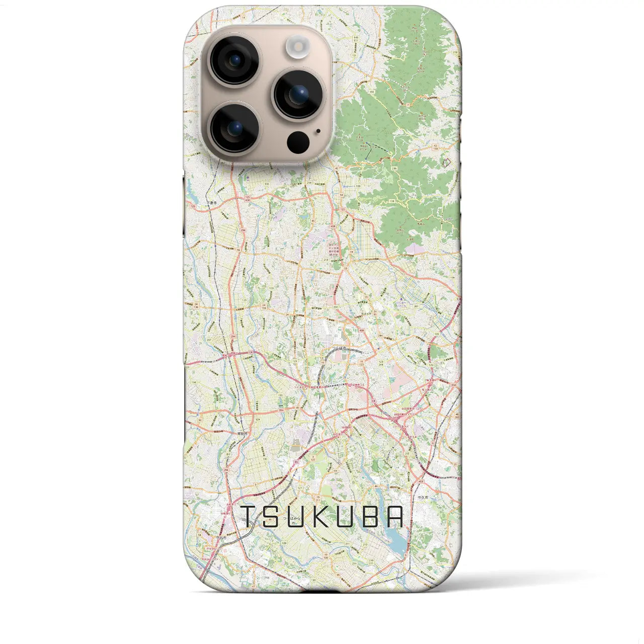 【つくば2(茨城県)】地図柄iPhoneケース(バックカバータイプ)