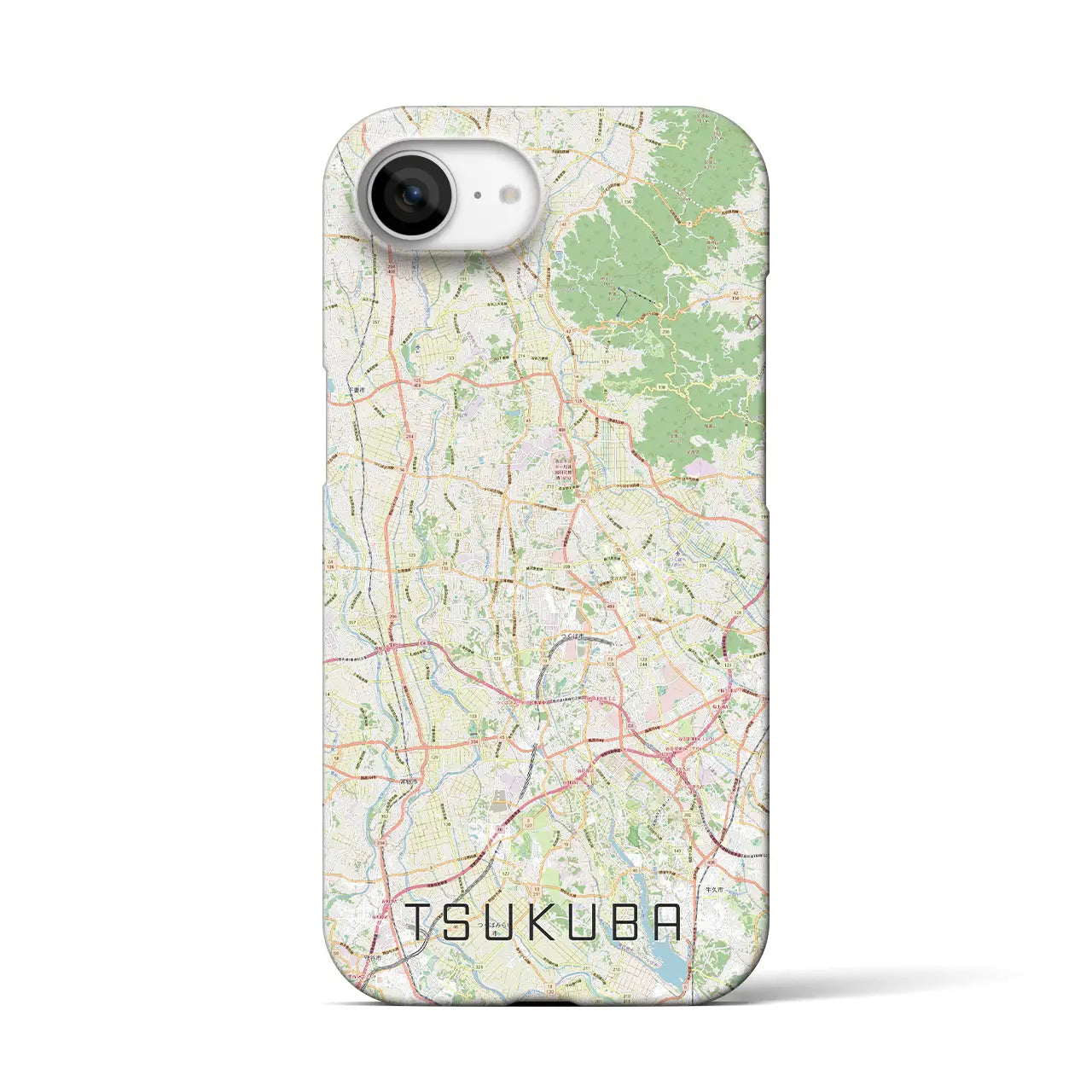 【つくば2(茨城県)】地図柄iPhoneケース(バックカバータイプ)