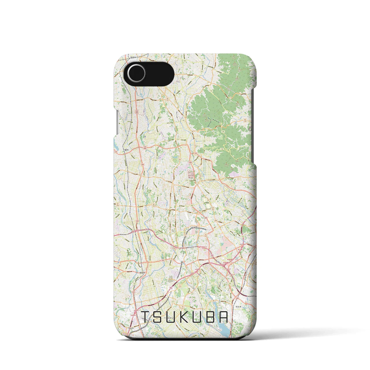 【つくば2(茨城県)】地図柄iPhoneケース(バックカバータイプ)