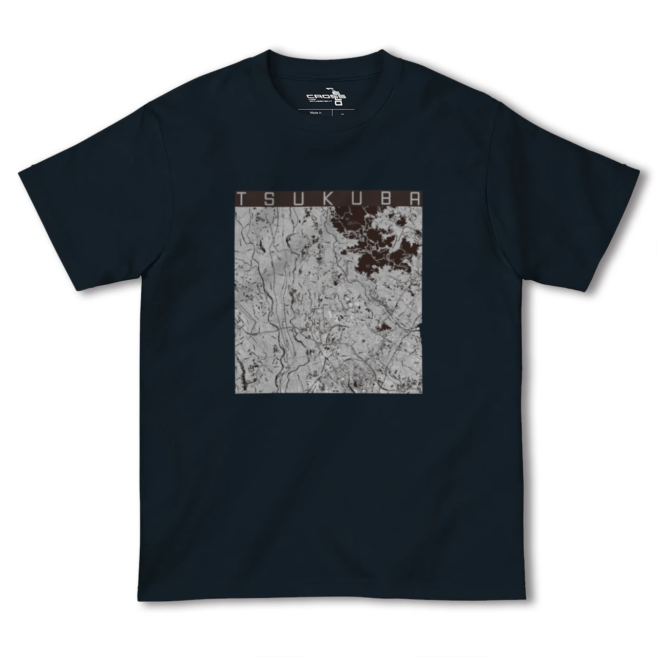 【つくば(茨城県)】地図柄ヘビーウェイトTシャツ