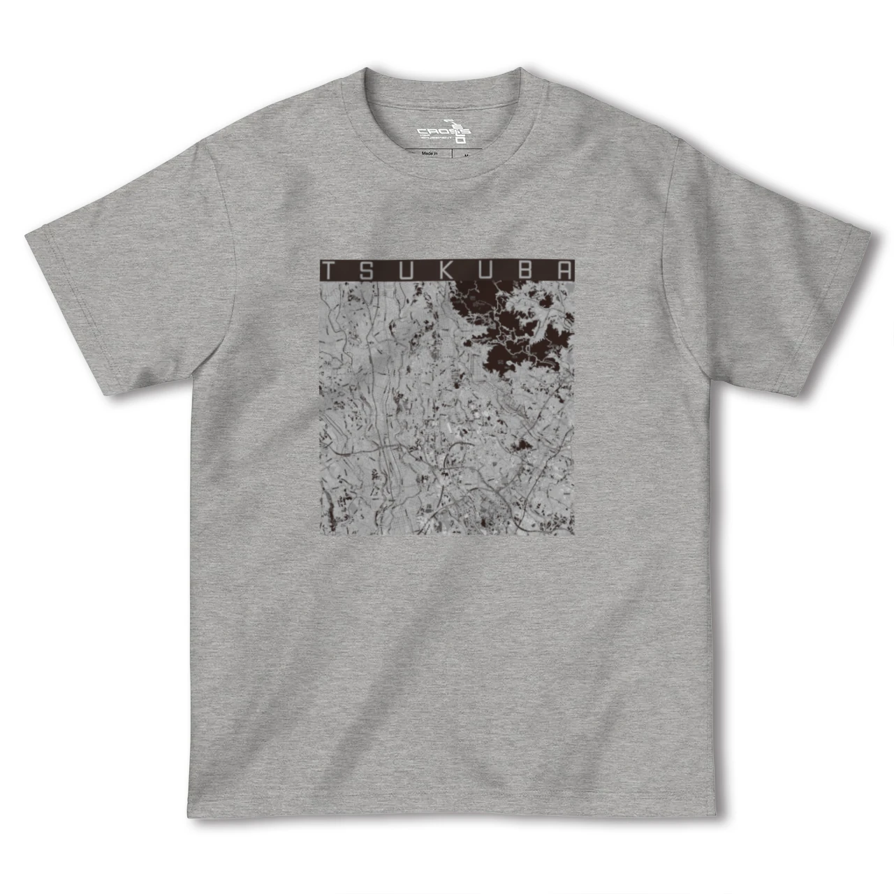 【つくば(茨城県)】地図柄ヘビーウェイトTシャツ