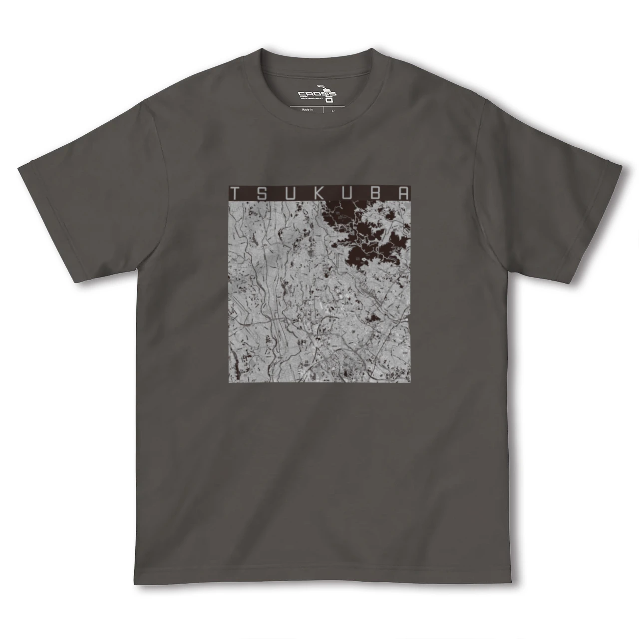 【つくば(茨城県)】地図柄ヘビーウェイトTシャツ