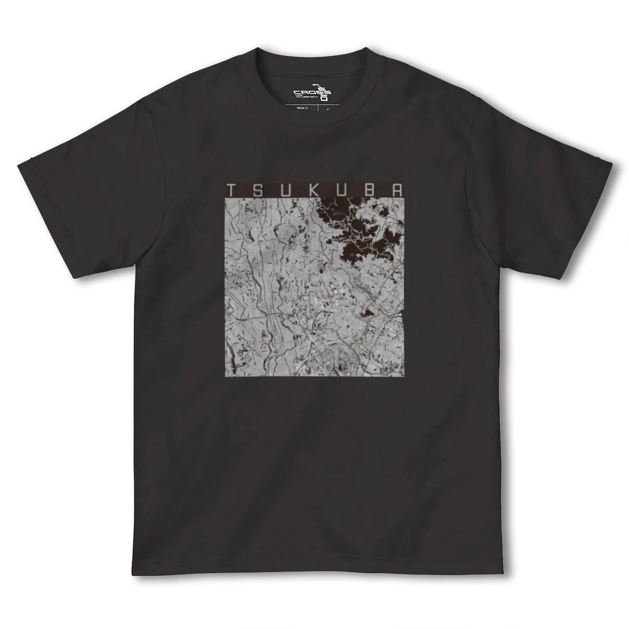 【つくば(茨城県)】地図柄ヘビーウェイトTシャツ