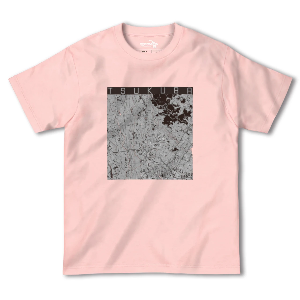 【つくば(茨城県)】地図柄ヘビーウェイトTシャツ