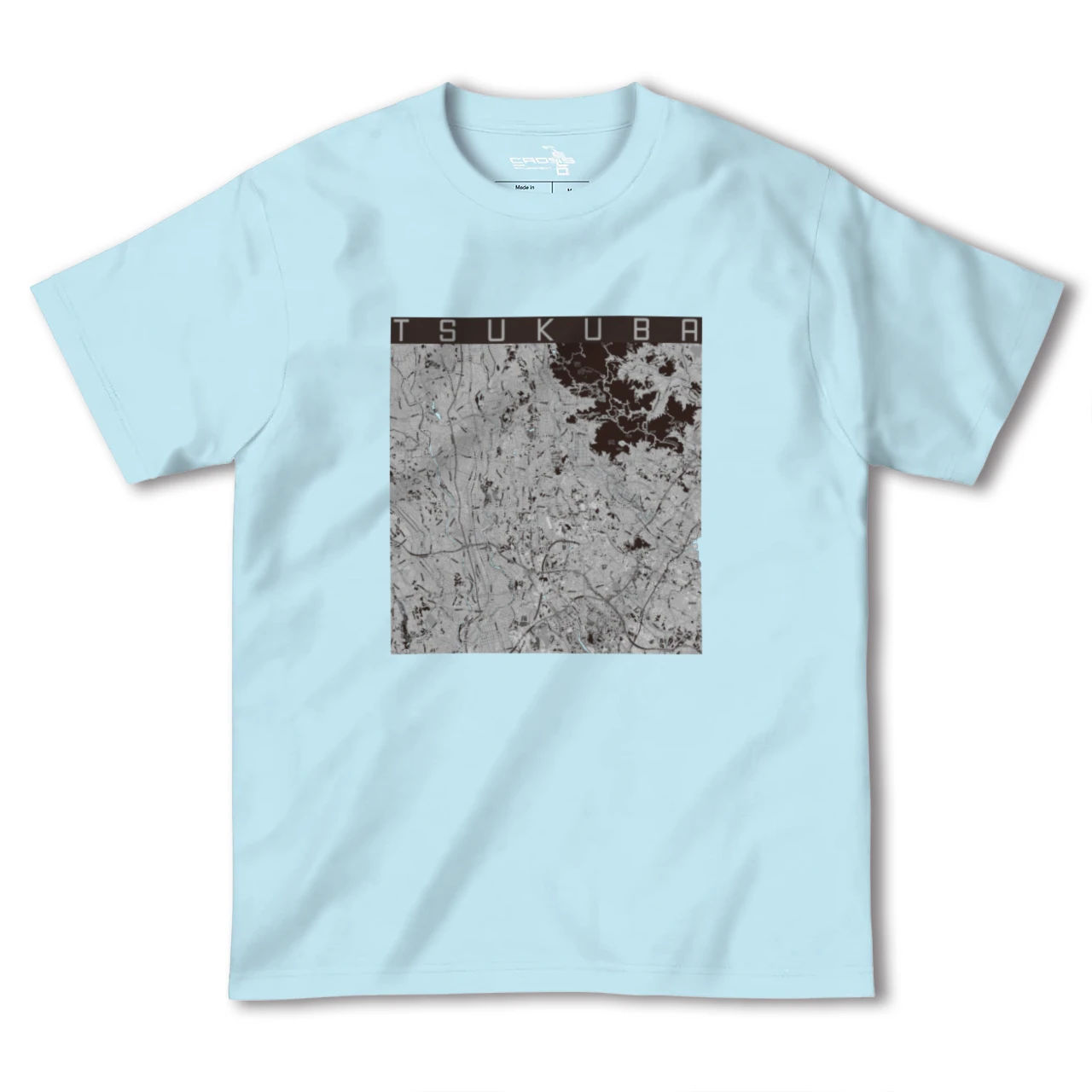 【つくば(茨城県)】地図柄ヘビーウェイトTシャツ