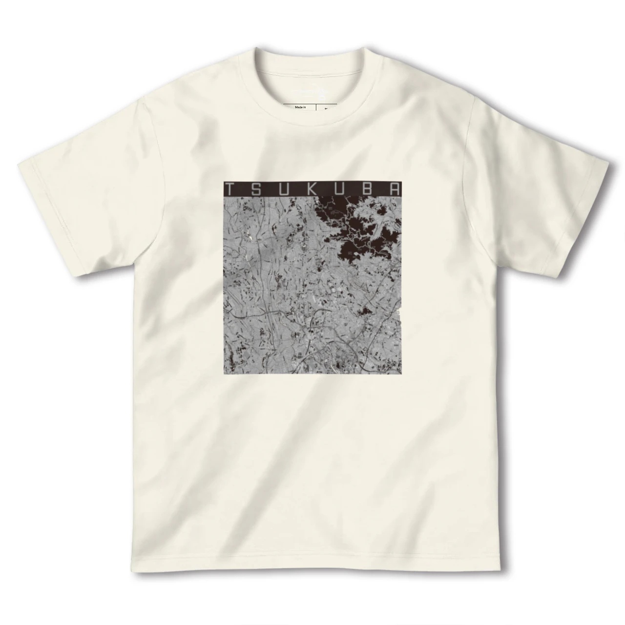 【つくば(茨城県)】地図柄ヘビーウェイトTシャツ