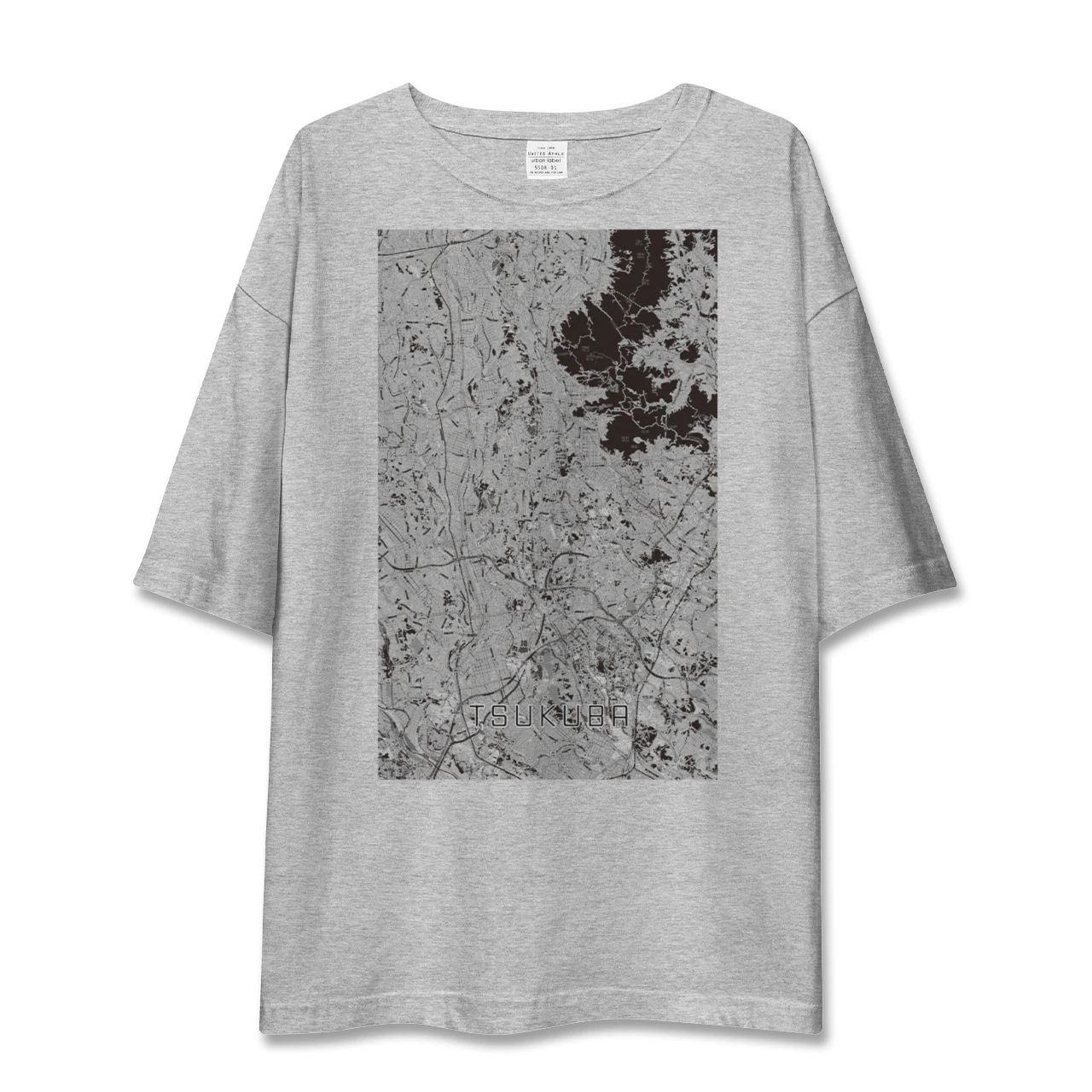 【つくば(茨城県)】地図柄ビッグシルエットTシャツ