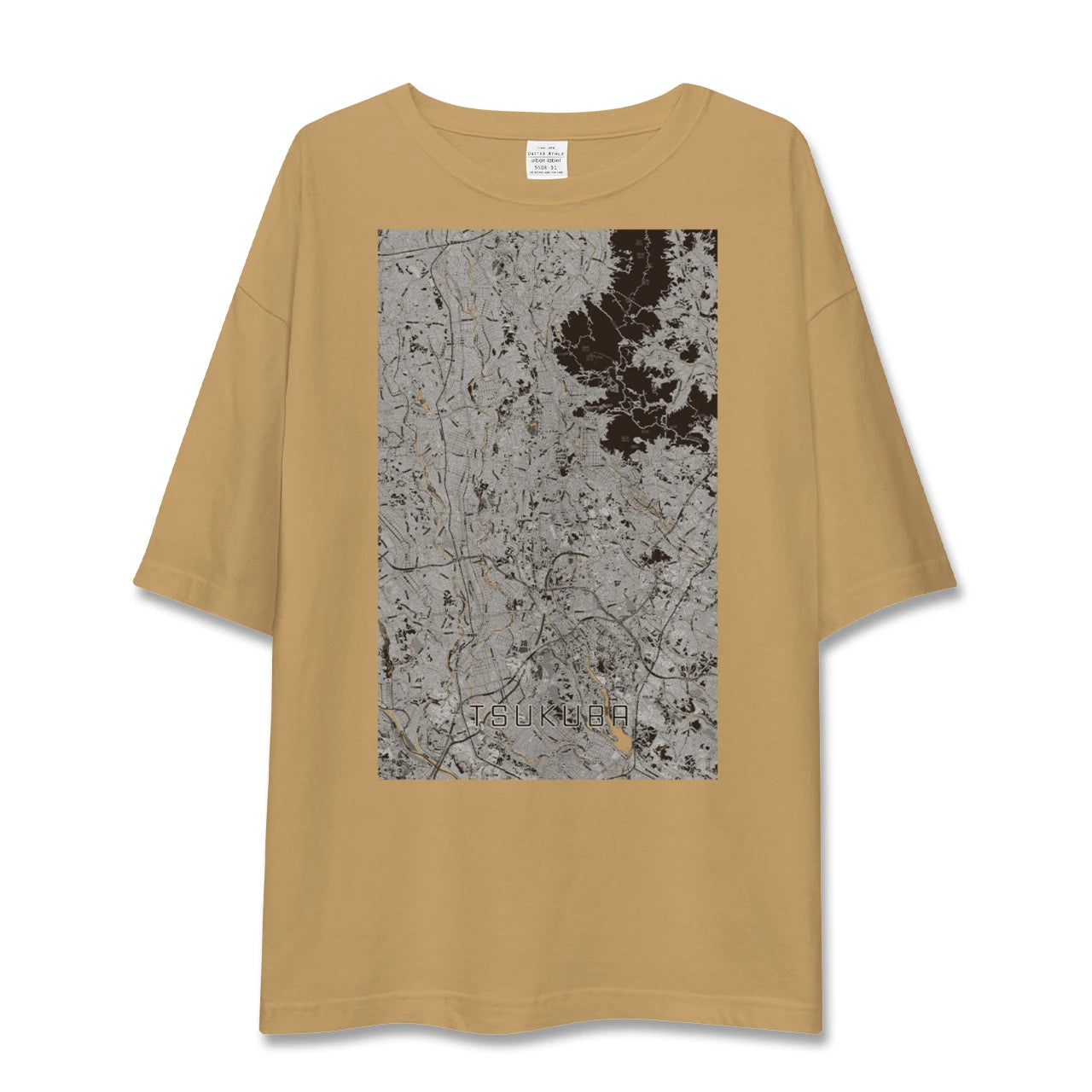 【つくば(茨城県)】地図柄ビッグシルエットTシャツ