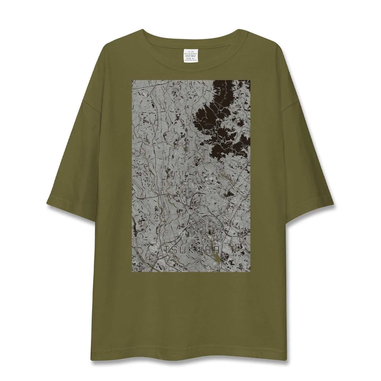 【つくば(茨城県)】地図柄ビッグシルエットTシャツ