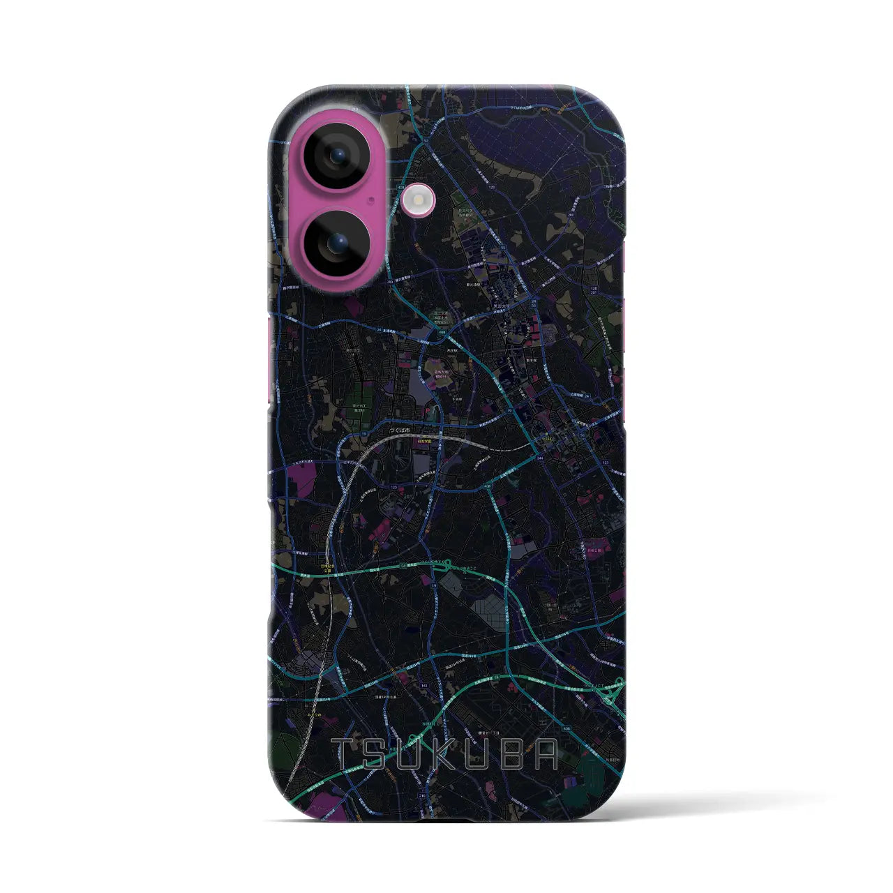 【つくば(茨城県)】地図柄iPhoneケース(バックカバータイプ)