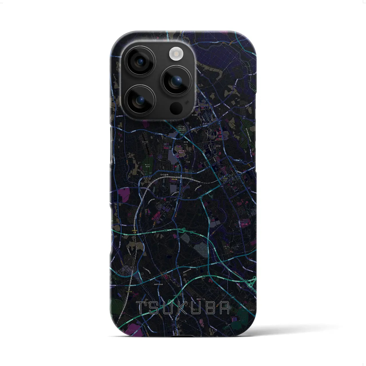 【つくば(茨城県)】地図柄iPhoneケース(バックカバータイプ)