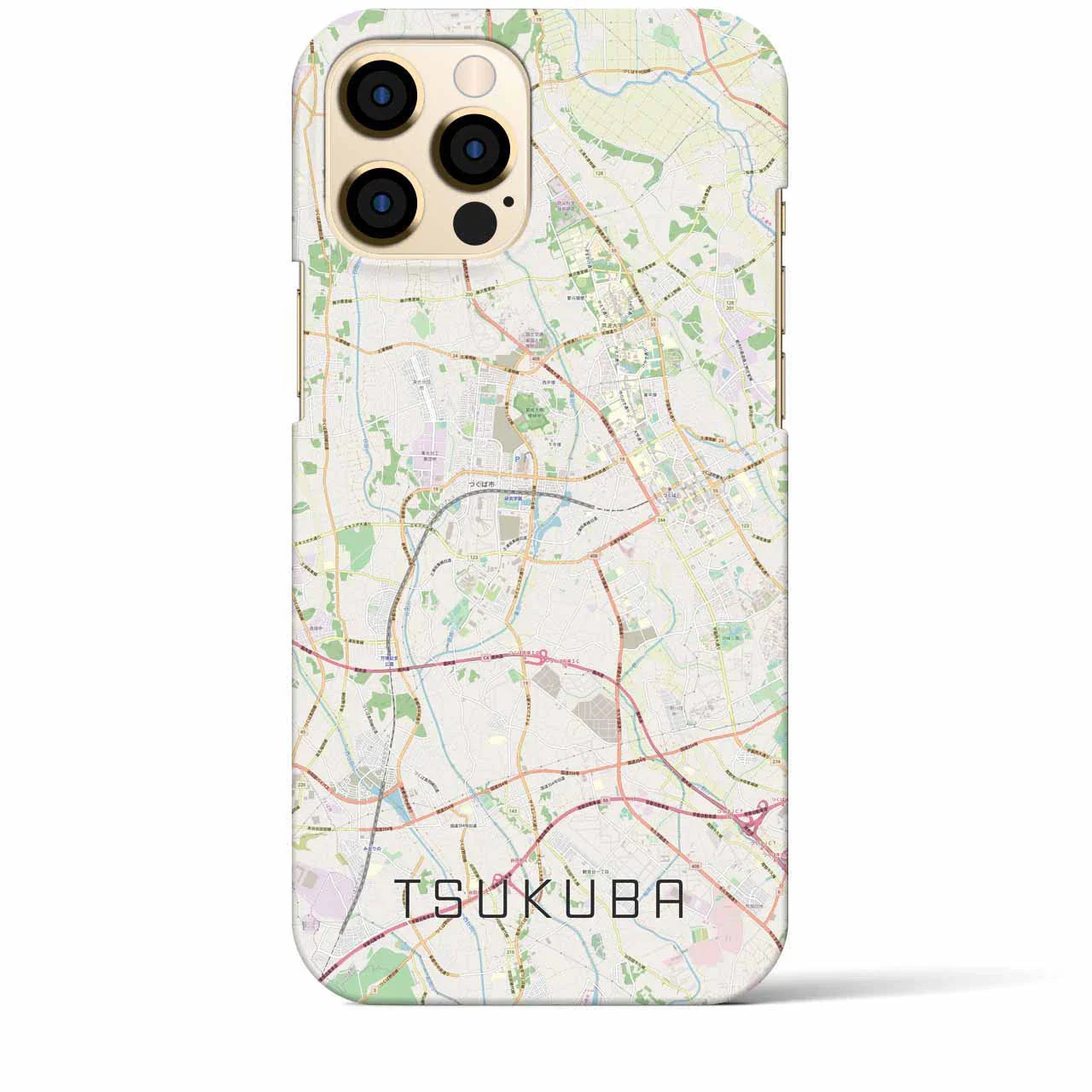 【つくば(茨城県)】地図柄iPhoneケース(バックカバータイプ)