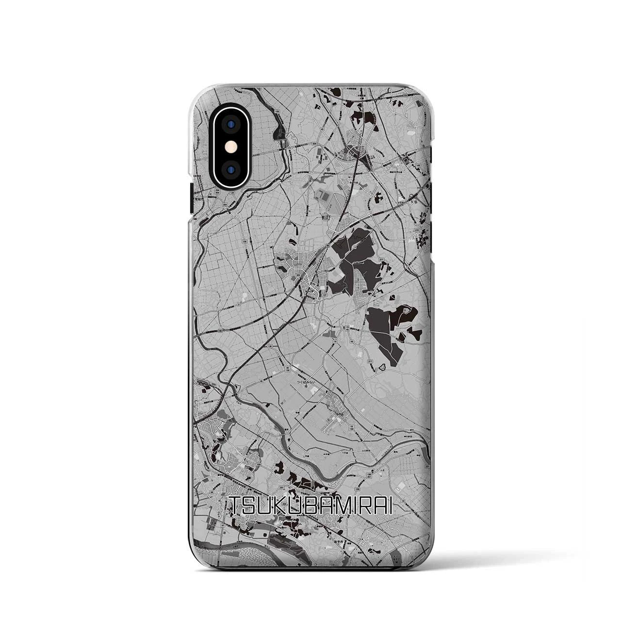 【つくばみらい(茨城県)】地図柄iPhoneケース(クリアタイプ)