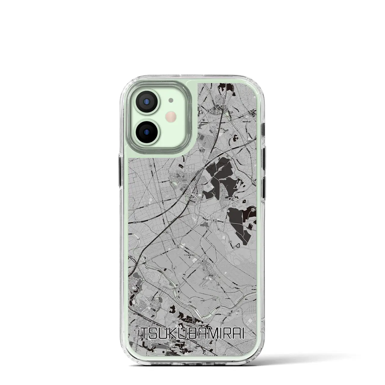 【つくばみらい(茨城県)】地図柄iPhoneケース(MagSafeタイプ)