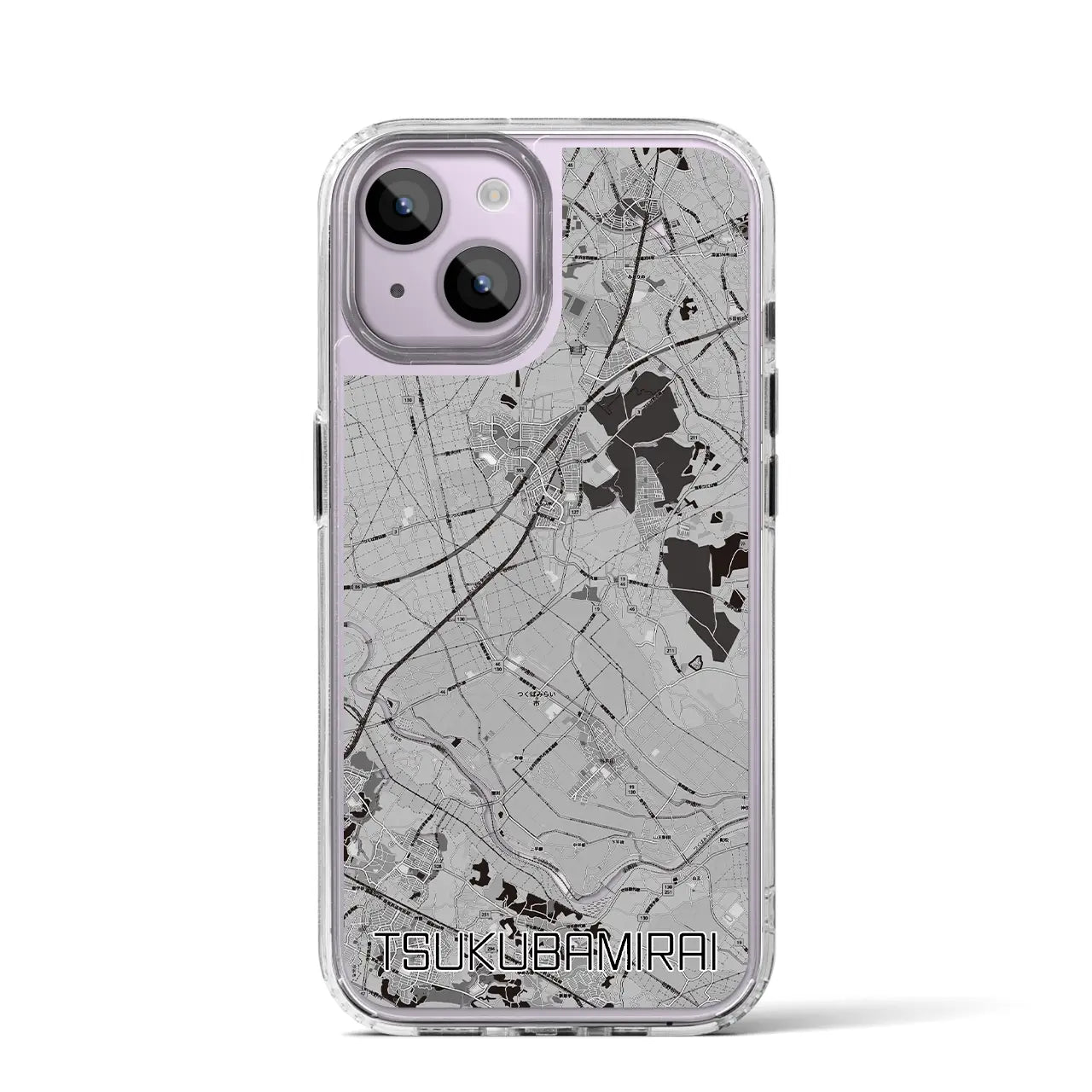 【つくばみらい(茨城県)】地図柄iPhoneケース(MagSafeタイプ)