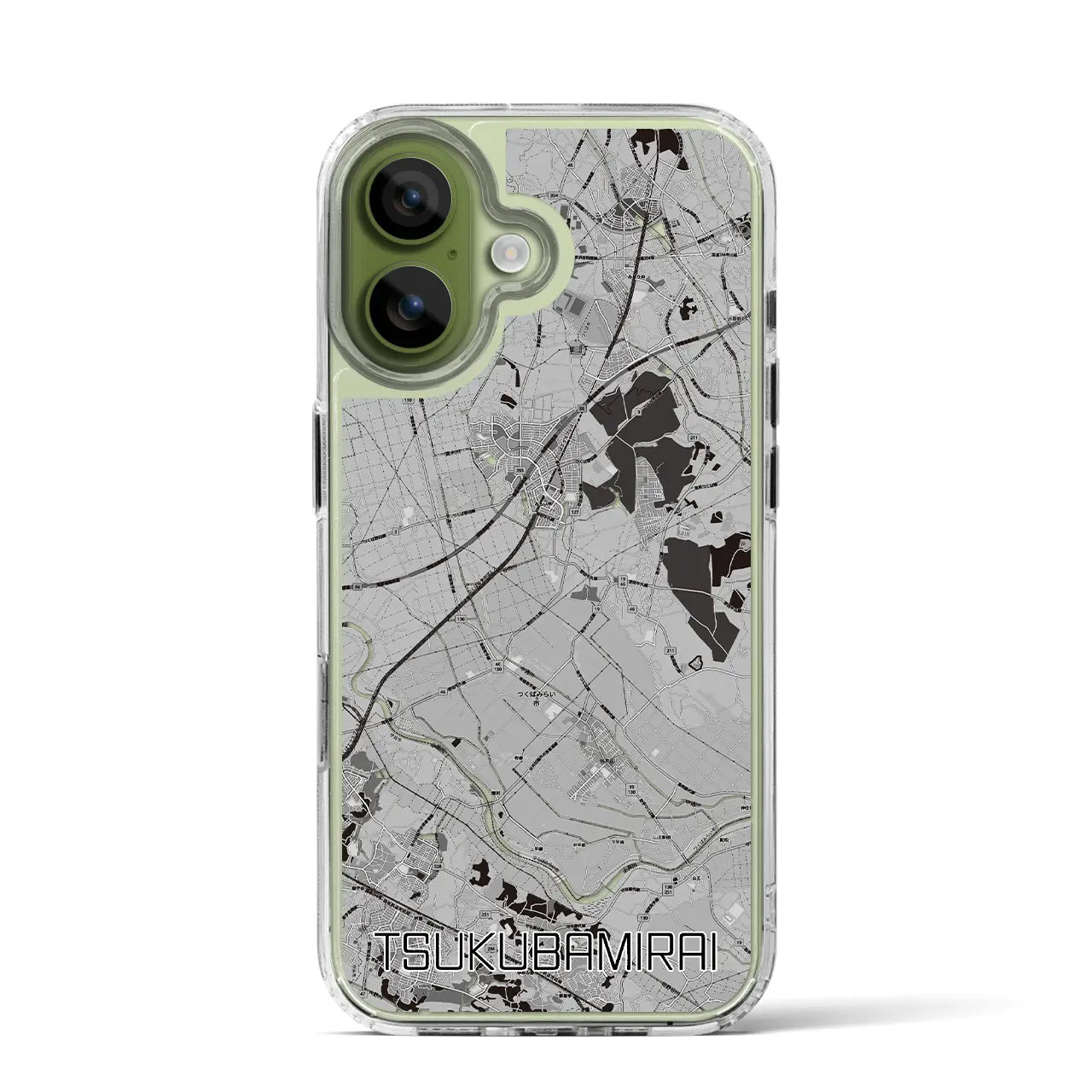 【つくばみらい(茨城県)】地図柄iPhoneケース(MagSafeタイプ)