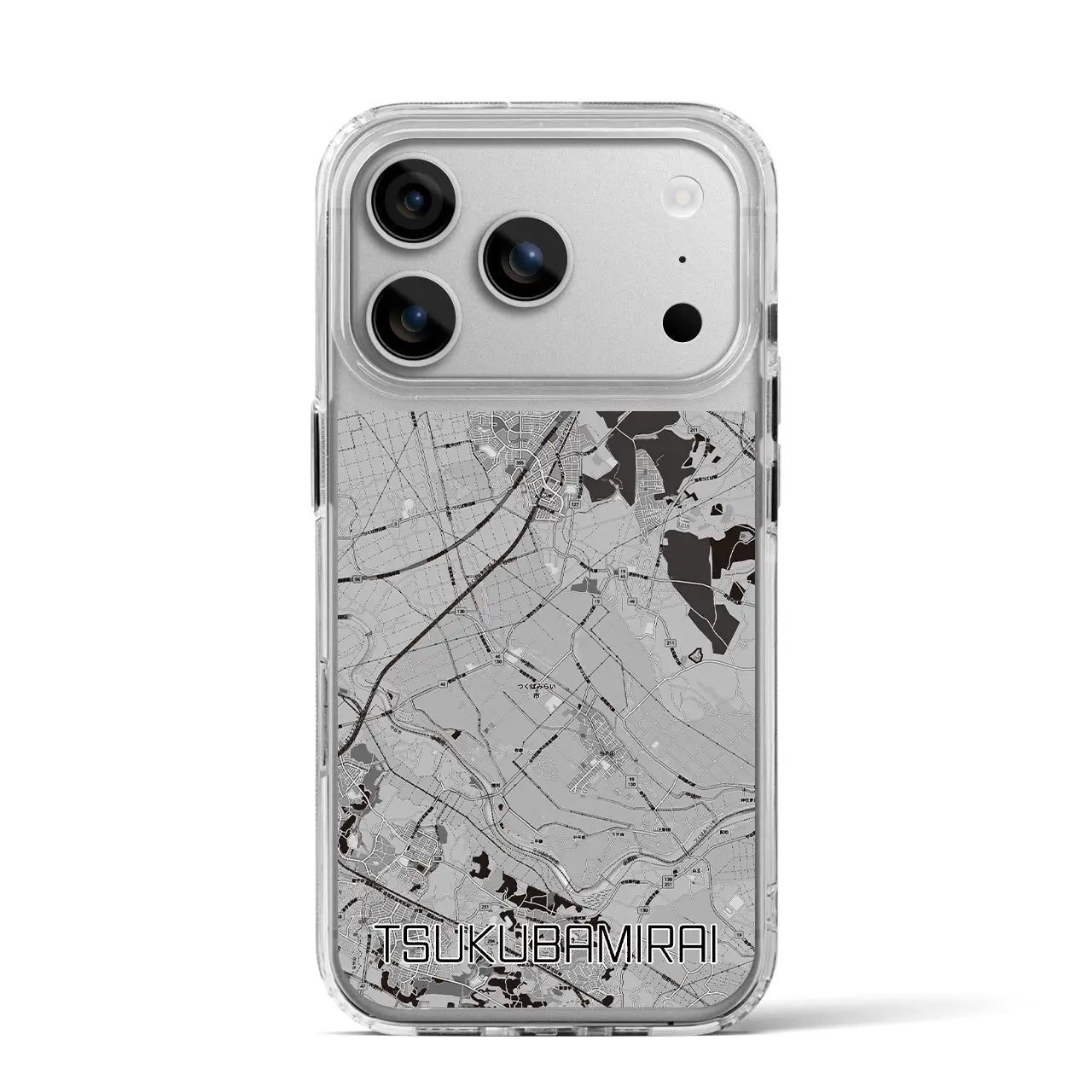 【つくばみらい(茨城県)】地図柄iPhoneケース(MagSafeタイプ)