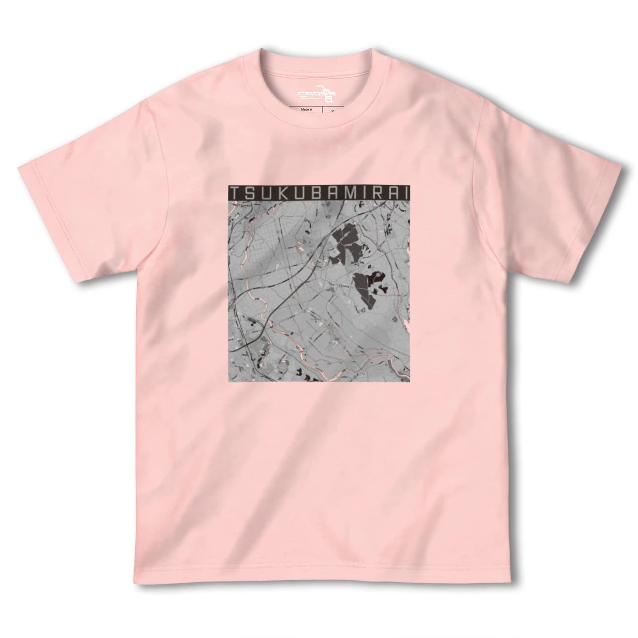 【つくばみらい(茨城県)】地図柄ヘビーウェイトTシャツ