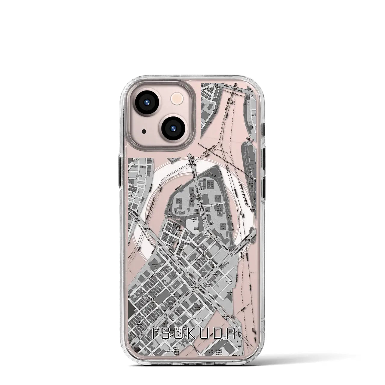 【佃(東京都)】地図柄iPhoneケース(MagSafeタイプ)