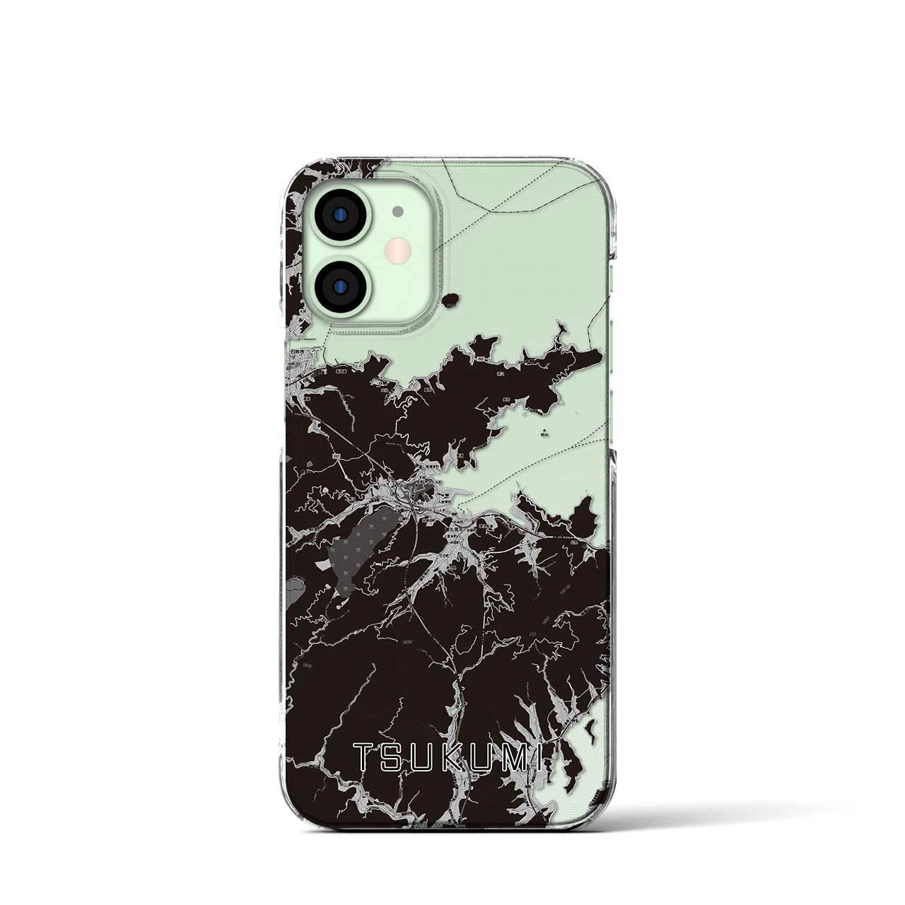 【津久見(大分県)】地図柄iPhoneケース(クリアタイプ)