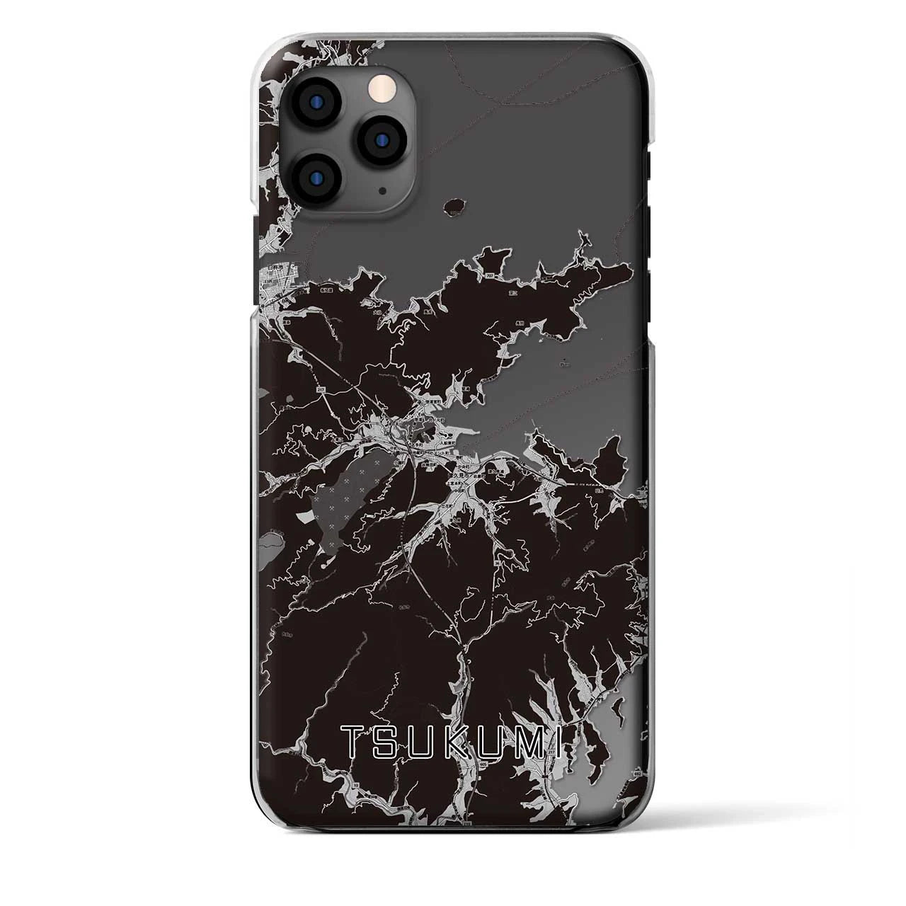 【津久見(大分県)】地図柄iPhoneケース(クリアタイプ)