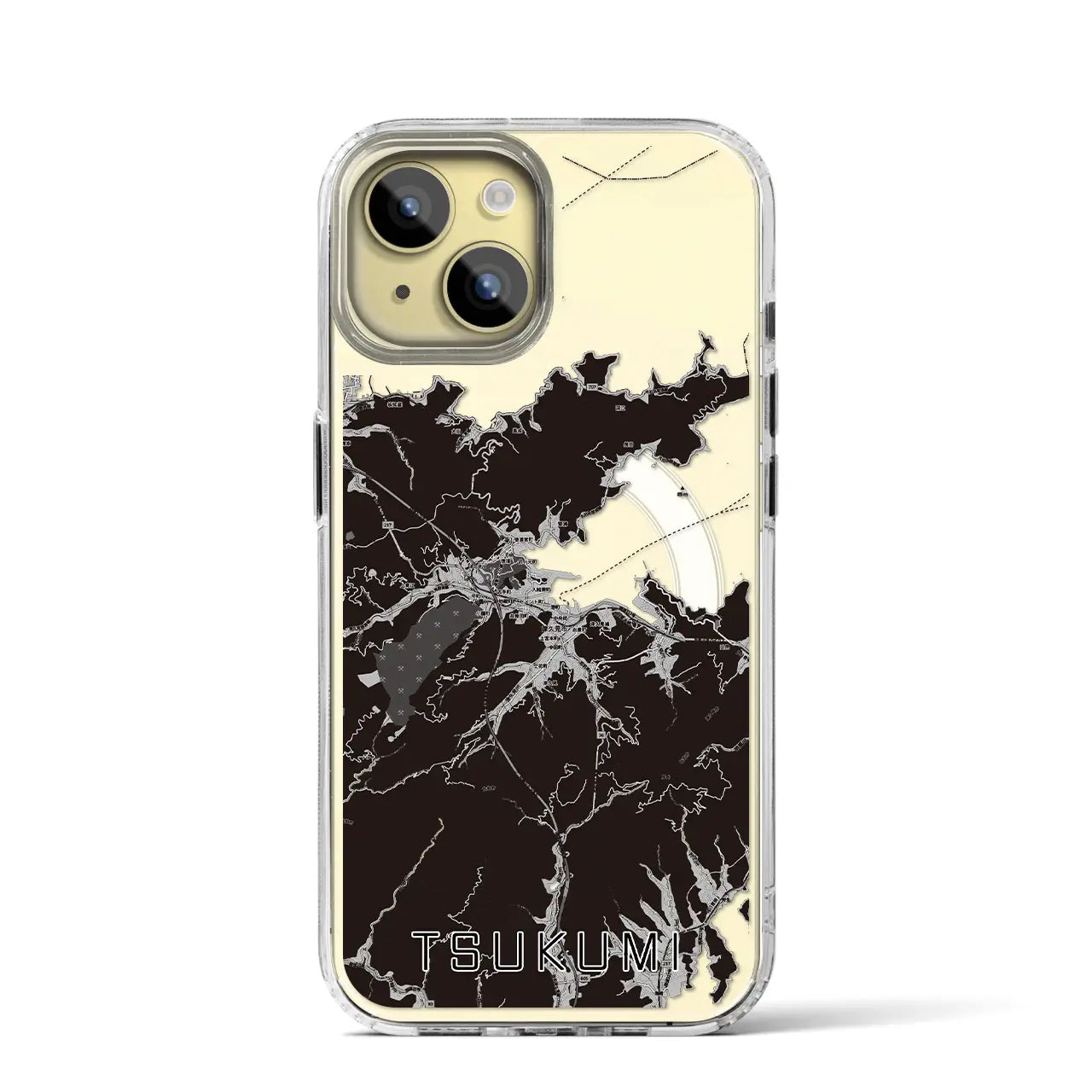 【津久見(大分県)】地図柄iPhoneケース(MagSafeタイプ)