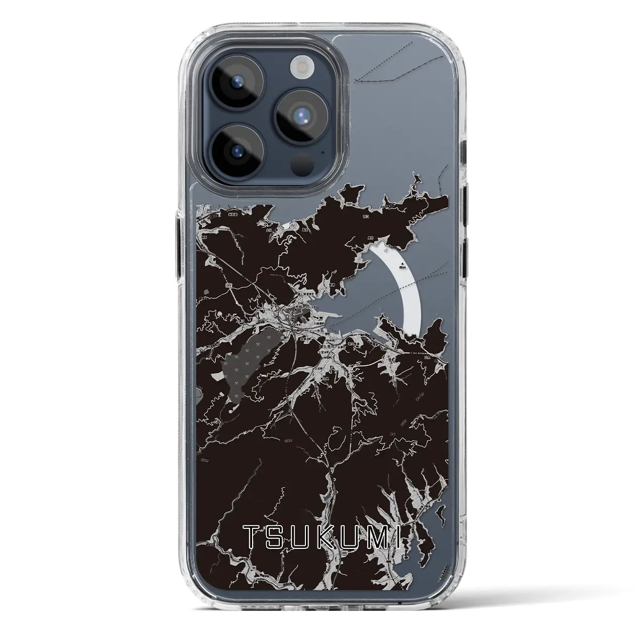 【津久見(大分県)】地図柄iPhoneケース(MagSafeタイプ)