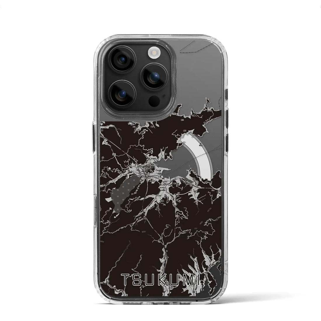 【津久見(大分県)】地図柄iPhoneケース(MagSafeタイプ)