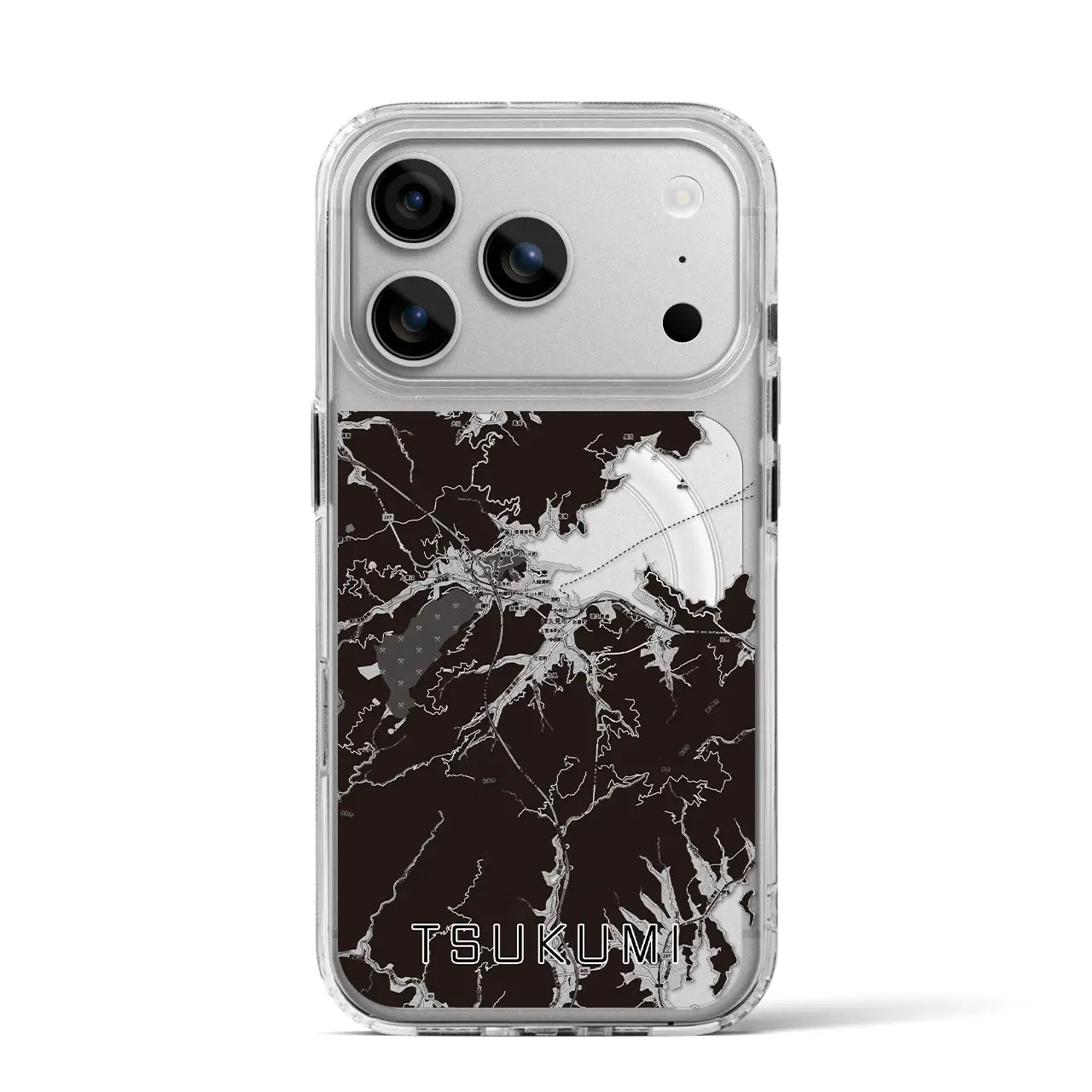 【津久見(大分県)】地図柄iPhoneケース(MagSafeタイプ)