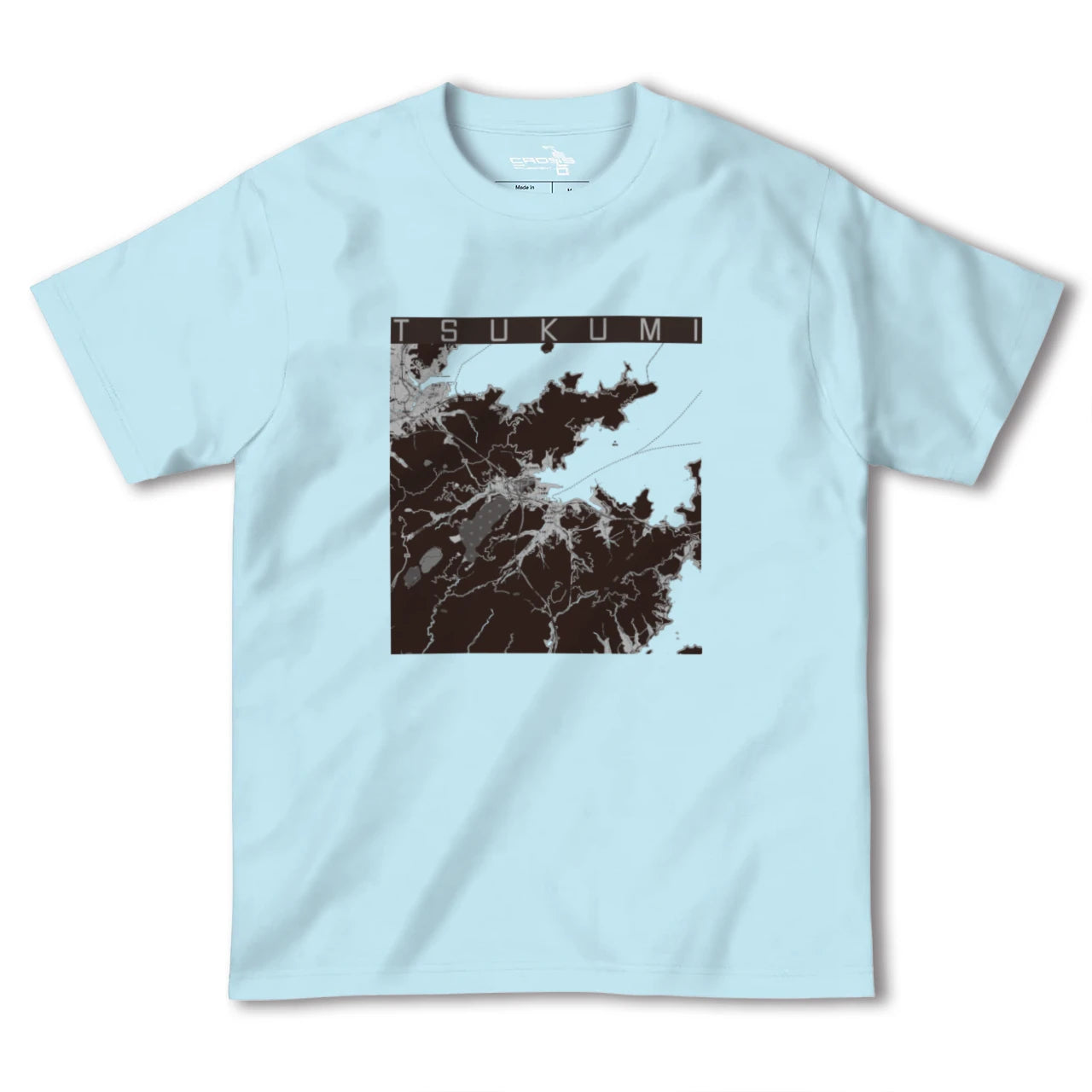 【津久見(大分県)】地図柄ヘビーウェイトTシャツ