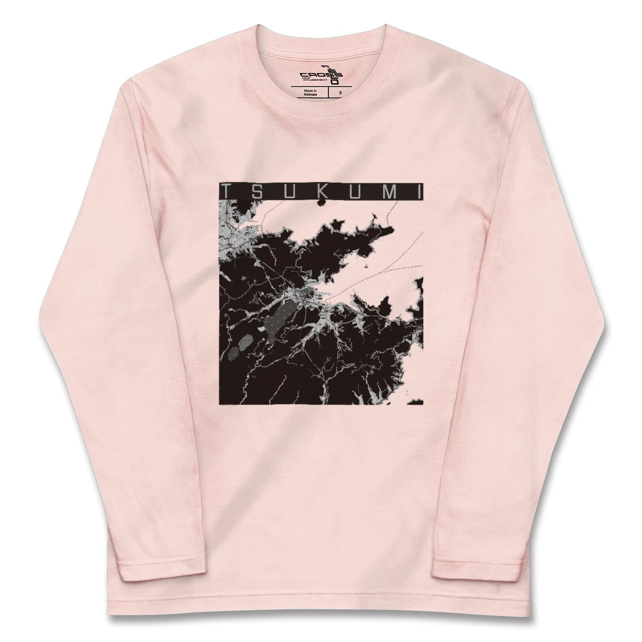 【津久見(大分県)】地図柄ロングスリーブTシャツ