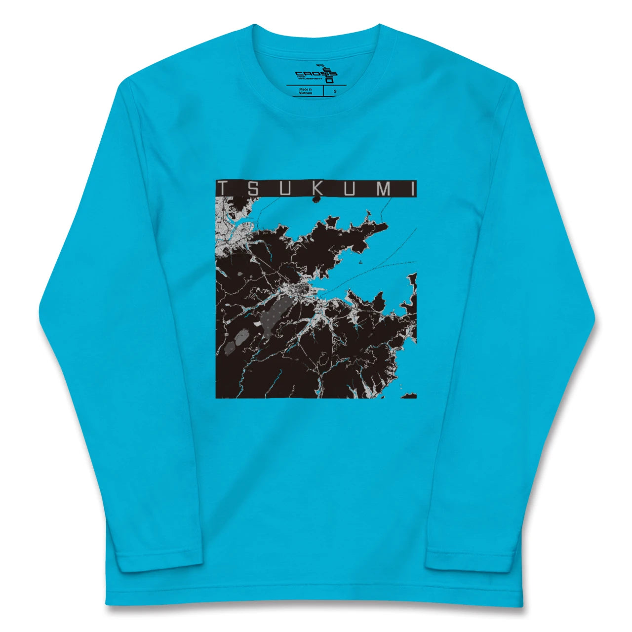 【津久見(大分県)】地図柄ロングスリーブTシャツ