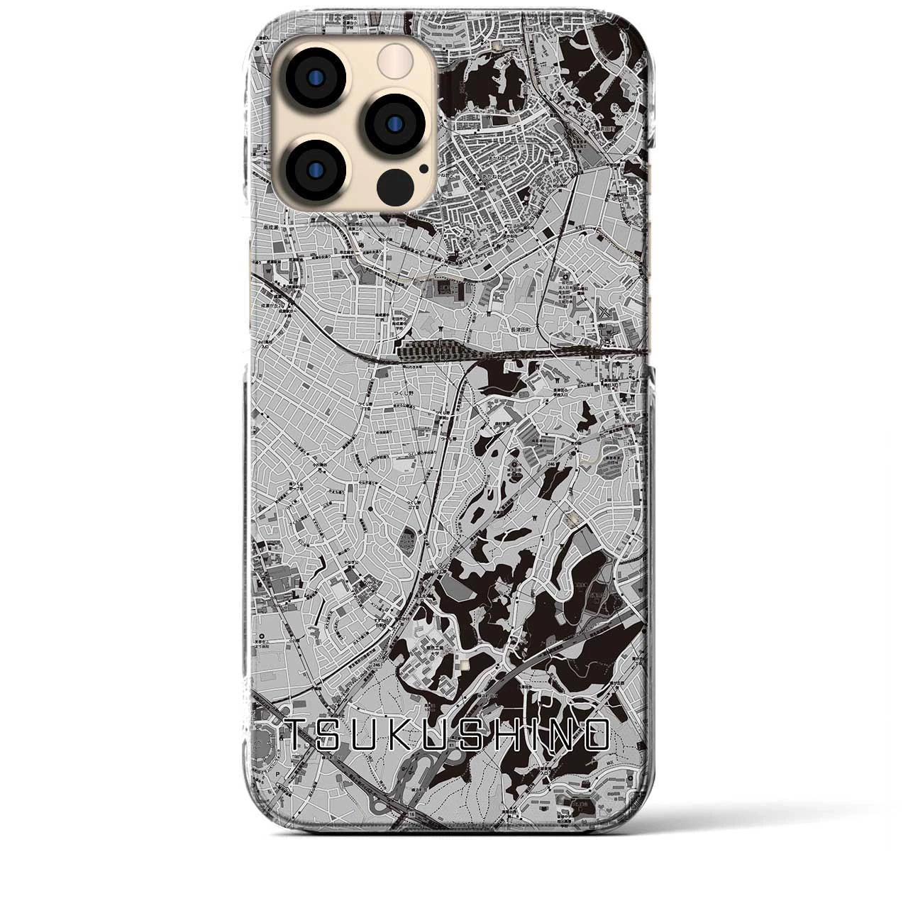 【つくし野(東京都)】地図柄iPhoneケース(クリアタイプ)